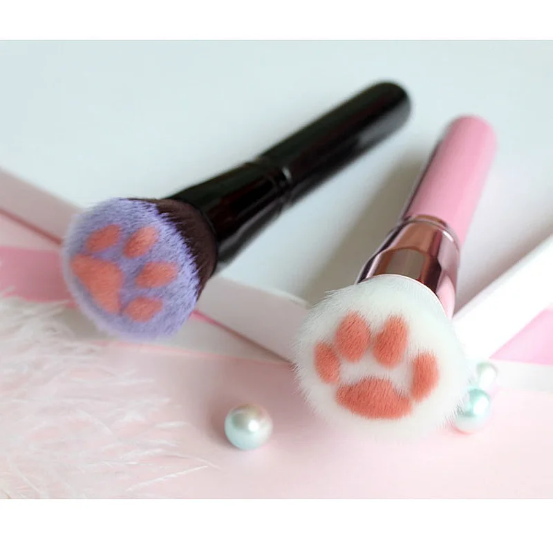 Private Label Long Handle Cat Claw Blush Makeup Brush