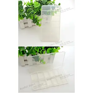 plastic empty container box false nail tip box