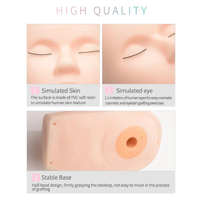 Arafting Eyelashes Silicone Head Model