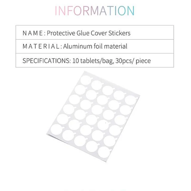 Eyelash Glue Holder Lashes Adhesive Glue Sticker Private Label Eye Lash Adhesive Sticker