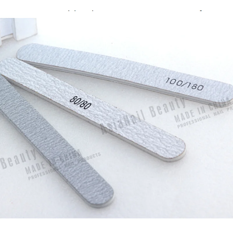 professional electric nail files Board 100/180 80/80  nail file with pumice stoneWith Customized Logo