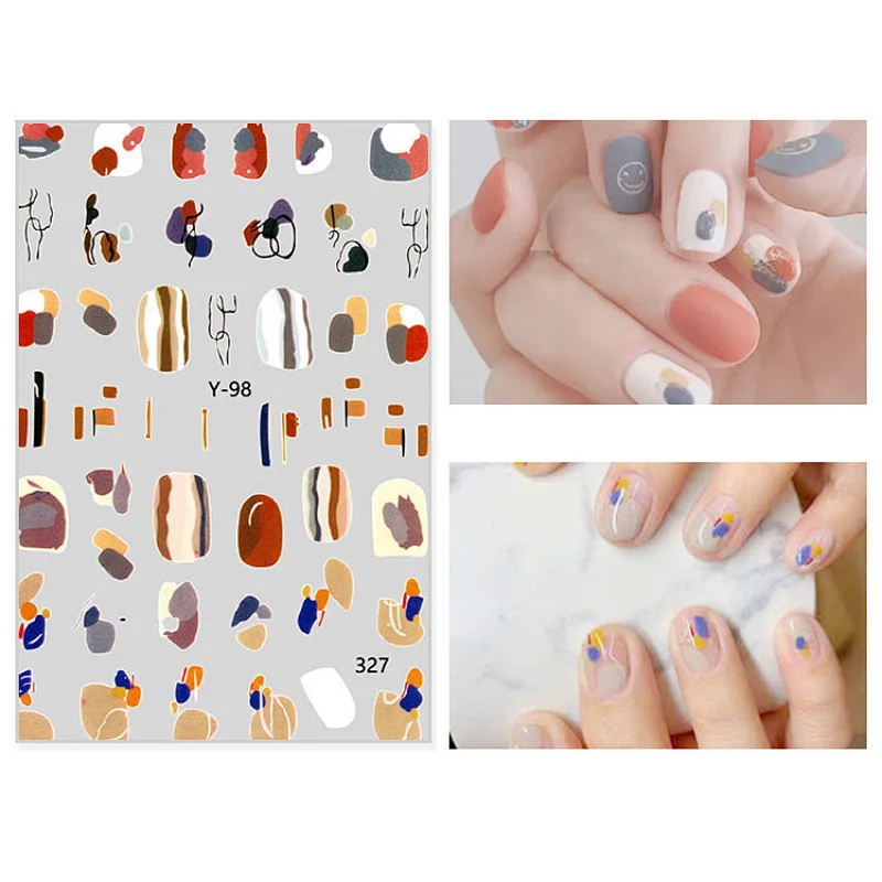 Temporary Tattoos Decals Gel Polish  Nail Art Stickers