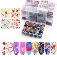 Star design shiny quality finger nail foil paper wraps roll holographic transfer