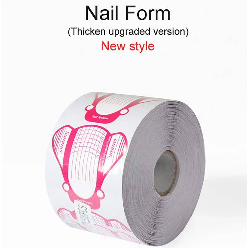 500PCS Per Roll Copper Paper OEM Acceptable Nail Art Extension Forms