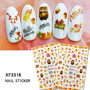 Autumn Nail Sticker Decal  Nail Art Stickers