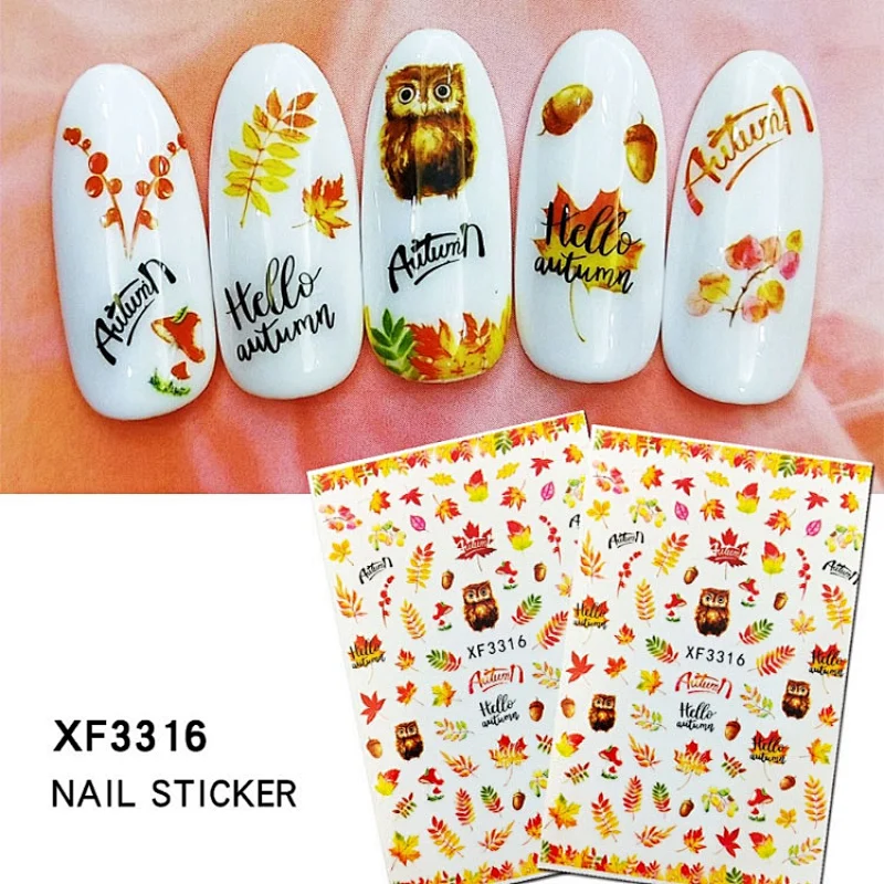 Autumn Nail Sticker Decal Nail Art Stickers