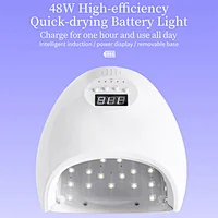 Asianail Amazon Seller Crazy For This 48w Cordless Pro Cure Gel Uv Led Nail Light Rechargeable Wireless Gel Dryer Nail Lamp