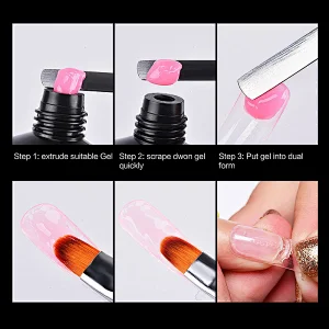 Gel Brush with Poly Gel Spatula
