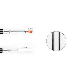 Gel Brush with Poly Gel Spatula