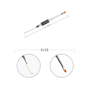 Gel Brush with Poly Gel Spatula
