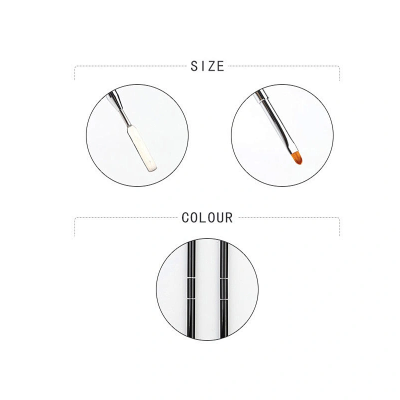 Gel Brush with Poly Gel Spatula