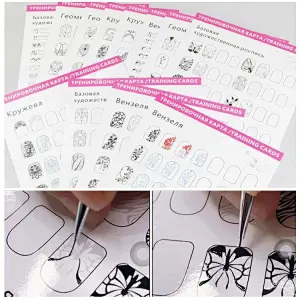 Painted Template Card Set (12Pcs/Set)