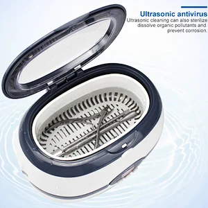 Ultrasonic Nail Cleaner Blue ultrasonic automatic glasses cleaner