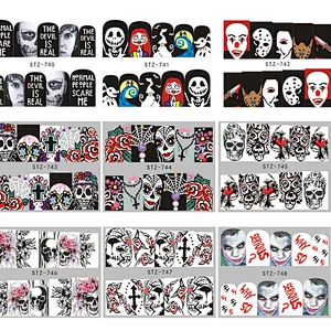 Halloween Nail Art Watermark Stickers