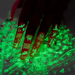 Halloween 3D Luminous Nail Sticker