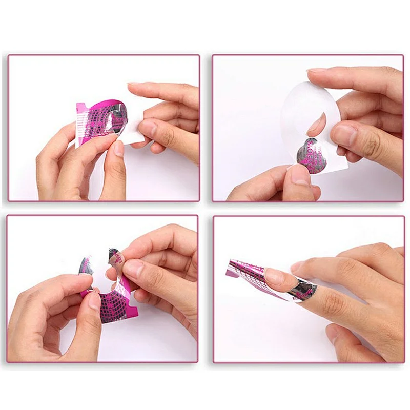 Asianail Nail finger care purple fish-shaped paper care phototherapy crystal nail extension