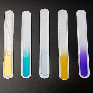 Professional OEM welcome Custom Printed Crystal Nail File Colorful Double