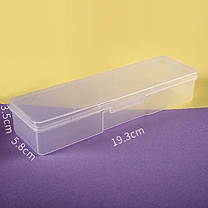 Asianail Nail Tools Box  (Clear/ Blue/ Pink)
