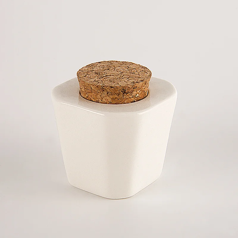 Ceramic Bottle with Wooden Lid
