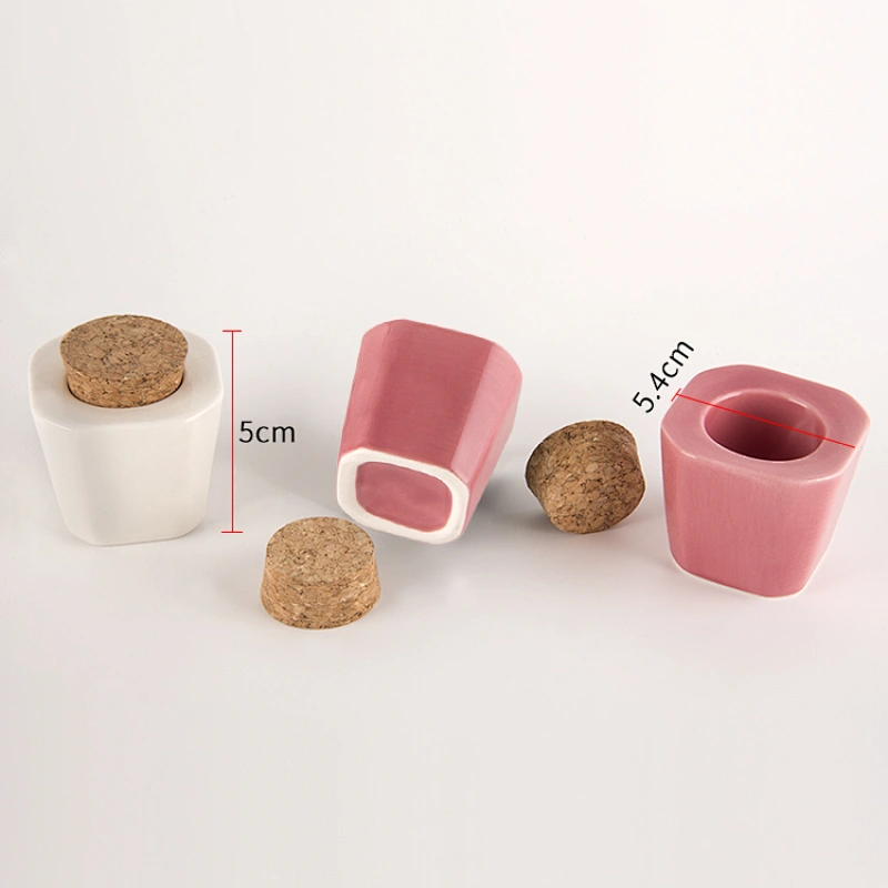 Ceramic Bottle with Wooden Lid