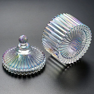 Symphony Aurora Glass Crystal Cup with Lid