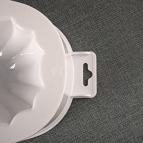 White Manicure Bowl with Handle