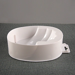White Manicure Bowl with Handle