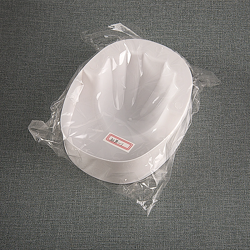 White Manicure Bowl with Handle