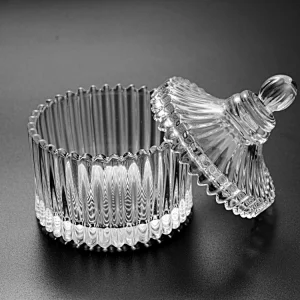 Symphony Aurora Glass Crystal Cup with Lid