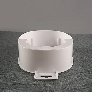 White Manicure Bowl with Handle