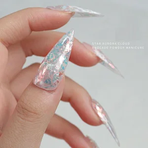 Nail Aurora Ice Platinum Powder