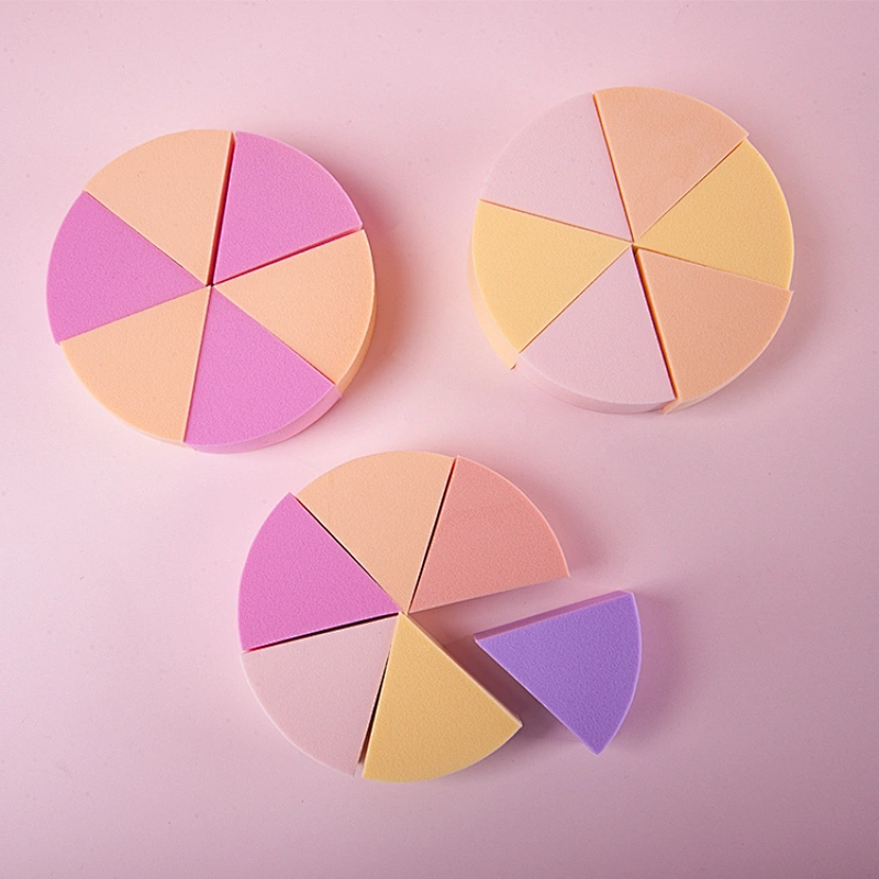 Six cut Triangular Sponge Puff