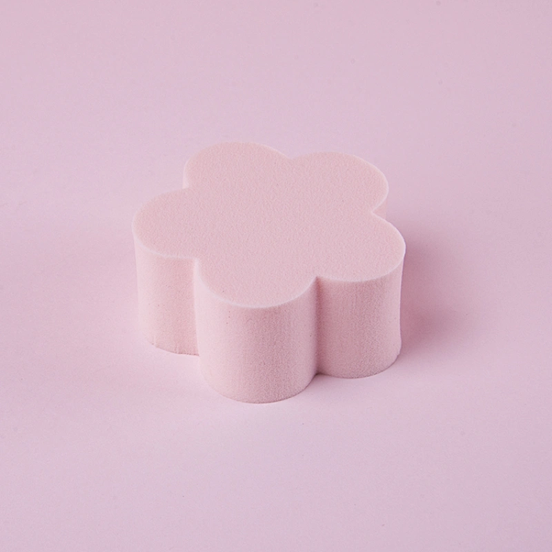 Peach Heart Lemon Petals Sponge Puff
