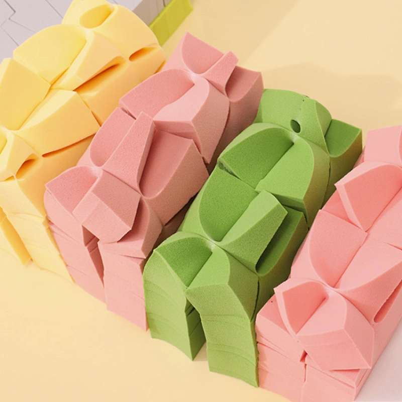 Rectangular Triangular Beauty puff