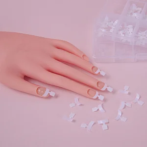 Mini French Tip White/Clear