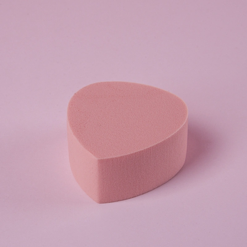 Peach Heart Lemon Petals Sponge Puff