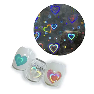 Love Star laser aurora nail stickers