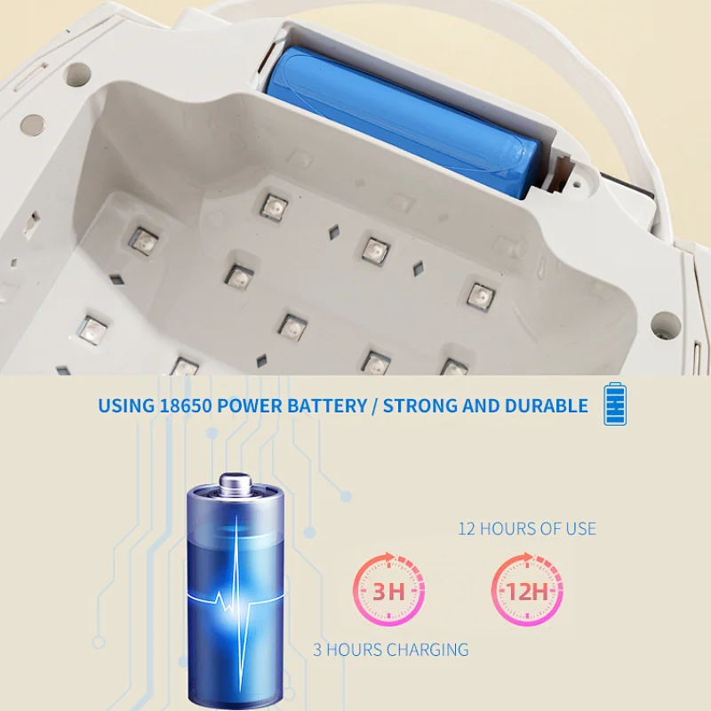 48W Wireless Nail LED Lamp