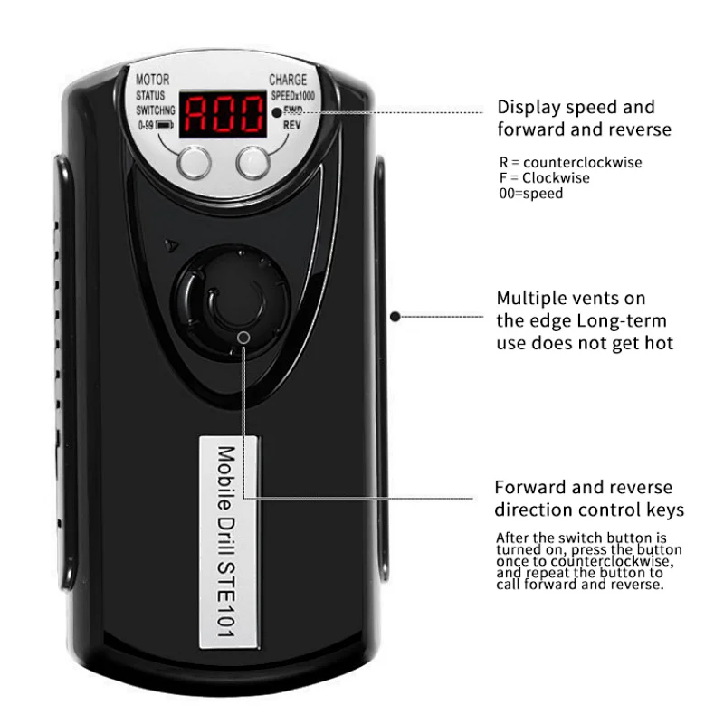 18W Wireless Electric Nail Drill
