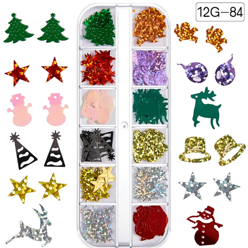 Christmas Nail Art Sequins
