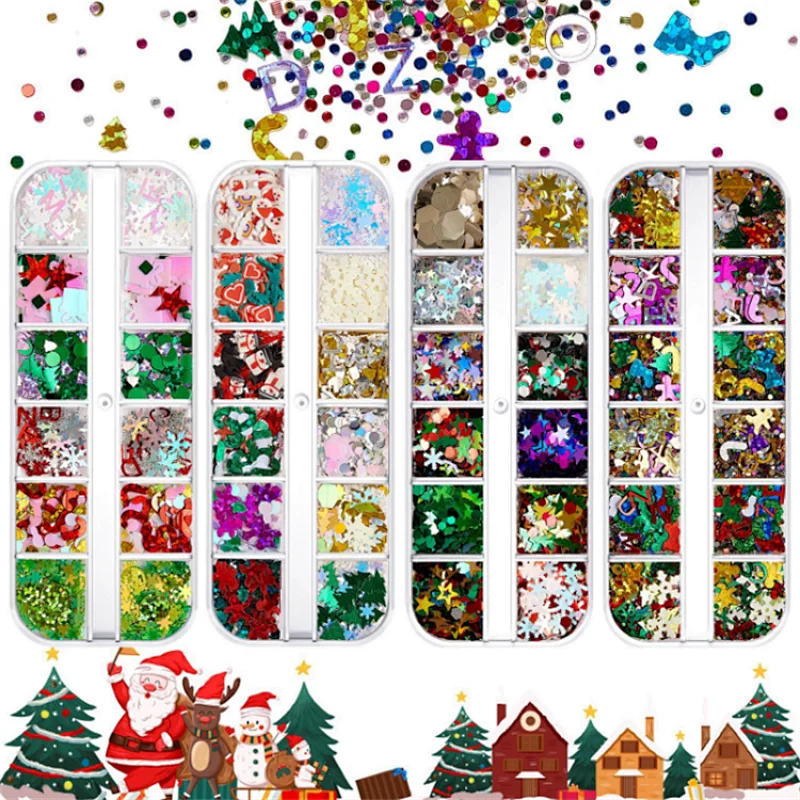 Christmas Nail Art Sequins