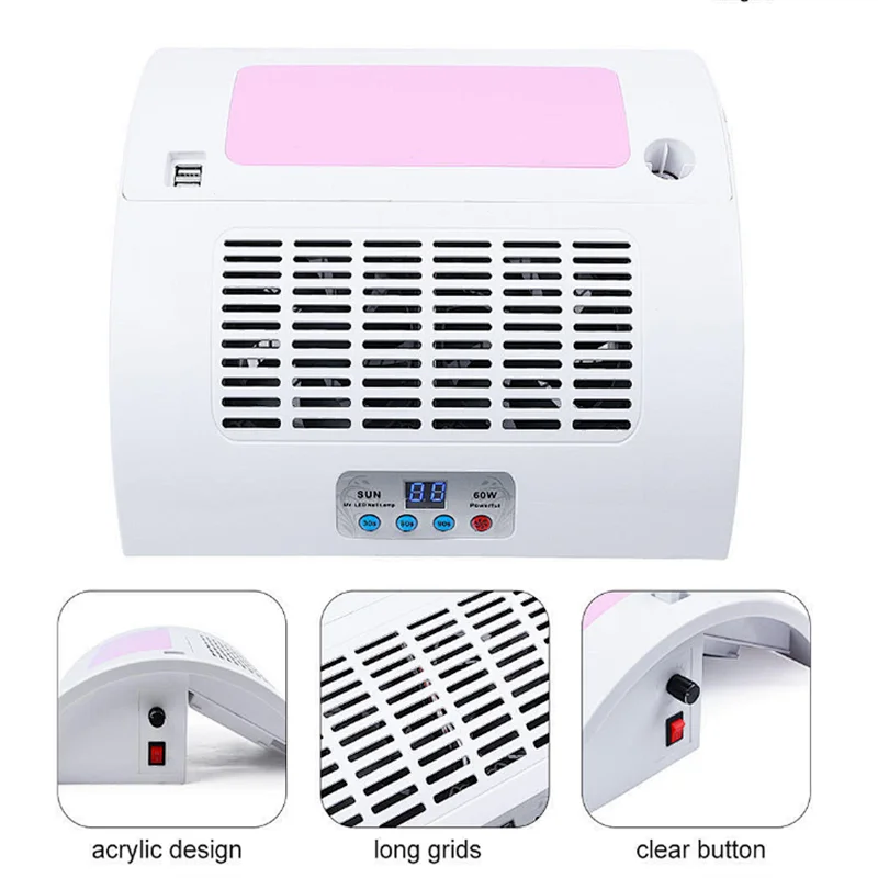 5 In 1 Nail Dryer Machine Dust Collection