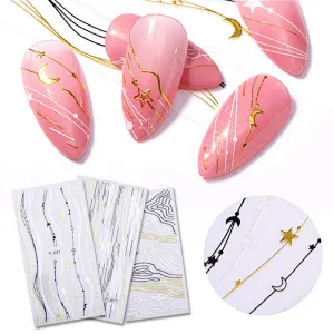 Striped Nail Stickers