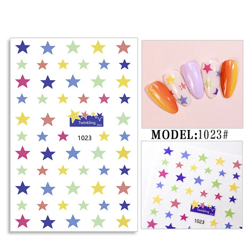 Dreamy Cloud/Moon/Stars/Shooting stars/Rainbow of Hearts Nail Stickers