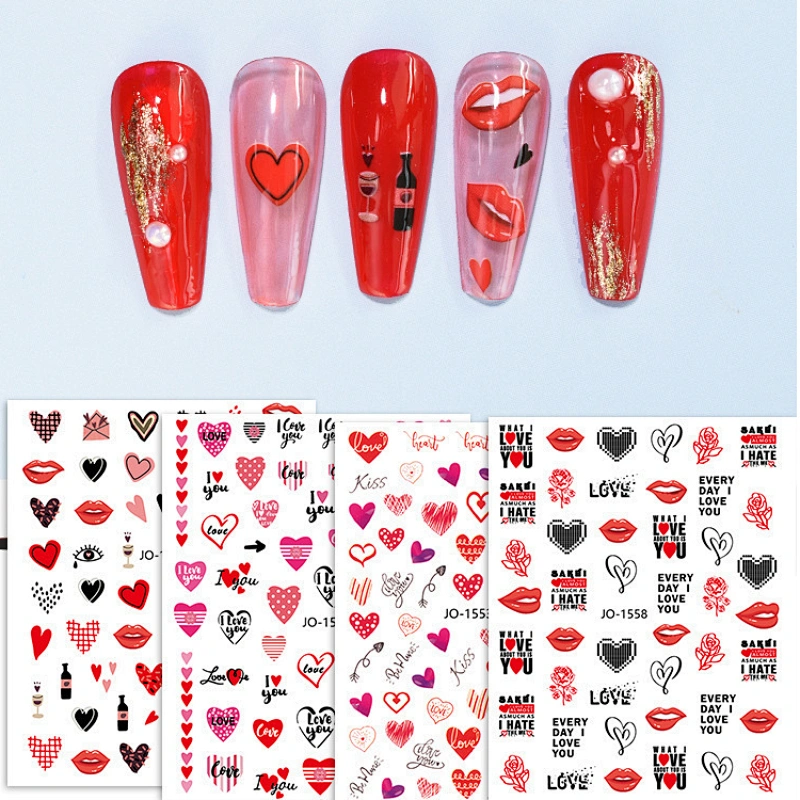 Valentine's Day Nail Stickers