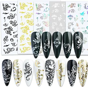Gold Plated Retro Bohemian Totem Nail Stickers