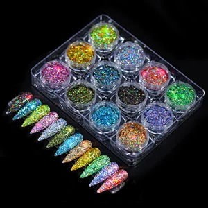12 Color Glitter powder