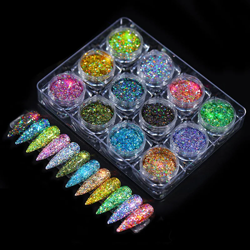 12 Color Glitter powder