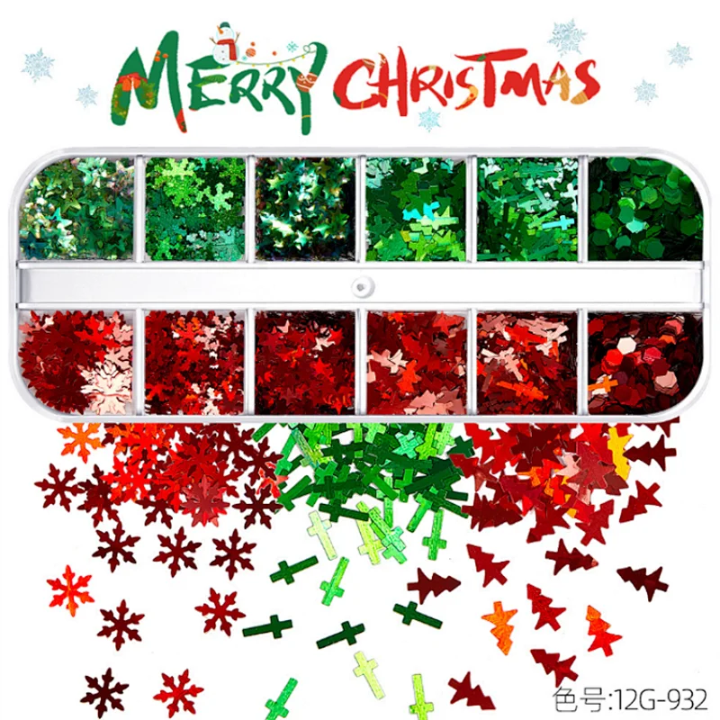 Christmas Nail Art Sequins (927-945）