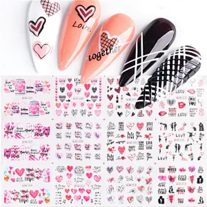 Waterproof Valentine's Day Nail Stickers